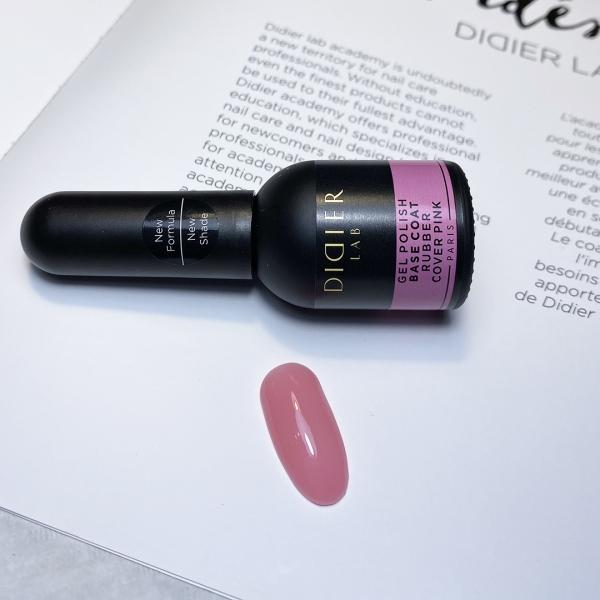 Gel polish, Rubber base coat, Cover Pink, 10ml - LABORATOIRES DIDIER