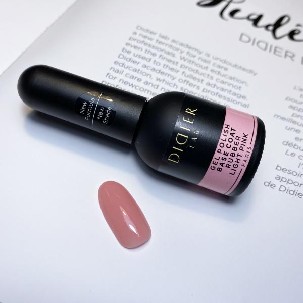 Gel polish, Rubber base coat, Light Pink, 10ml - LABORATOIRES DIDIER