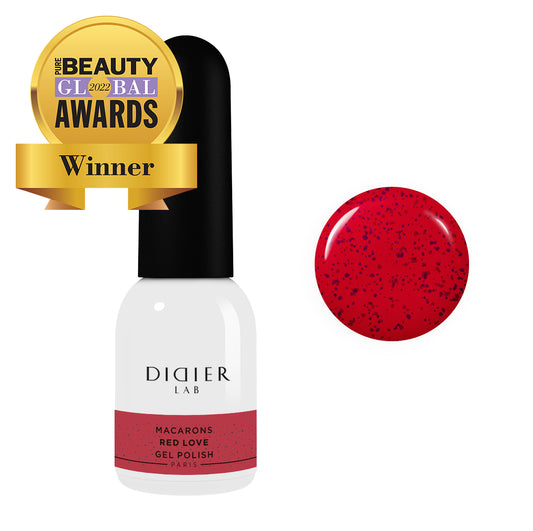 Macarons Gel Polish Didier Lab 'Red Love' - LABORATOIRES DIDIER